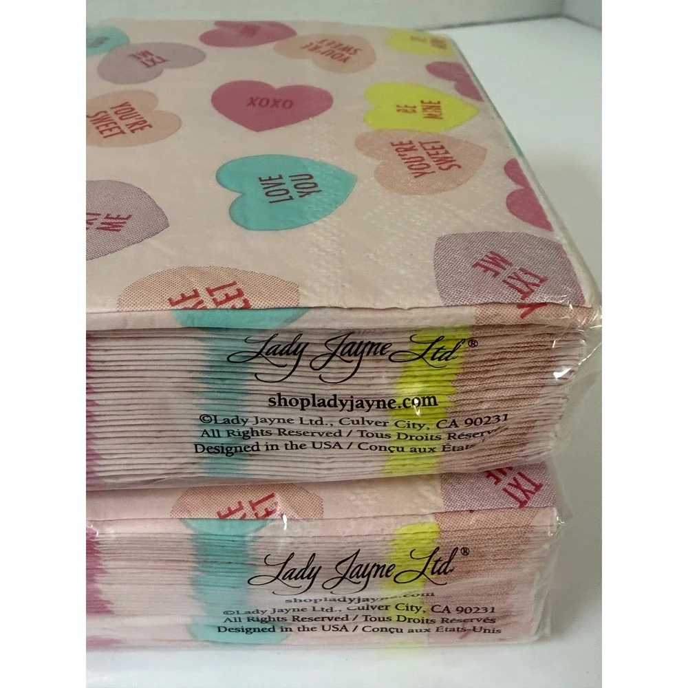 Valentine Party Bundle Heart Napkins Wood Picks Party Set‎ 9
